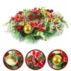 Decorative Flowers Christmas Wreath Holder Tealight Hanging Wreaths Plastic Door Artificial Decor Holders