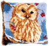 Cute Owl Series Segment Embroidery Pillow Animal Coarse Wool Cross Stitch Latch Hook Carpet Embroidery DIY Latch Hook Kits