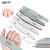 INBUTY 6Pcs Nail File Set Double Grit Side Sanding Buffer Block Polish File For Manicure Tools Professional Nail Accesories