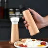 Wit zwart 6 8 inch houten pepersmolens voor keuken kookgereedschap zout walnoot shakers kruidenfabrieken voor bbq gadgets handgereedschap