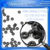 100PCS/Lot Nitrile Rubber Black NBR CS 0.8 MM ID 0.8/1/1.4/1.8/2/2.2/2.4/2.5/2.7/2.9/3 MM O Ring Gasket Oil Resistant Waterproof