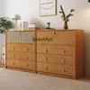 Ladekast weergave Kast bijbord Wijnkast Rattan Wall Japanse stijl Locker theekast