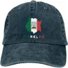 Bollmössor Morelos Mexico State Flag unisex justerbar cap trucker hattar pappa baseball bomull cowboy hatt svart