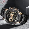 Naviforce Men's Watch Alloy Dial Dial Analog LCD Digital Sport Sport Waterprop Propert Wristwatch Data do cronógrafo luminoso relógio