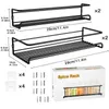 Küche Aufbewahrung 4pcs Wandhalterung Gewürzregal Organizer Metall Hanging Racks 4 Schicht Gewürzschelfscheibe Pantry Pantry Cosina