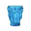 Vases 24cm Big Crystal Liuli Vase Round Body Woman Glass Glass Ormantsモデル