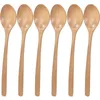 Spoons Wooden Eco Friendly Table Spoon Long Handle For Mixing Coffee Tea Jam And Bath Salt In Kitchen