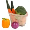 Bolsas de armazenamento 1pc Eco amigável de algodão reutilizável malha grossa de supermercados compras vegetais frutas