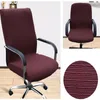 Chair Covers 1pc Spandex Jacquard Stretch Office Computer Protective Slipcover Case Without Armrest Elastic Tight Wrap Seat Cover 30