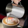 Juros de leite de 100/150/150/350/ml moda moda aço inoxidável leite de leite artesanal arremessador de café com leite de caça espumante de caneca de caneca de caneca de jarro espumante.Para o jarro de aço inoxidável de artesanato de leite