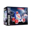 Electric/RC Auto Remote Control Stunt Spray Car RC Stunt Uitlaat Bleek Auto met Spray Music Led Lights Voertuig speelgoed Kids Gifts 240424