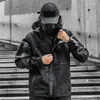 Giacche da uomo Multi-task Tactical Techwear Giacca per gli uomini Sport Outdoor Funzionalità Funzionalità Street Punk Hip Hop con cappuccio