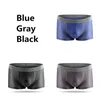 Underpants 3pcs/lot Big Size Clothing Boxers Male Breathable Mesh Boxer Panties Men's Underwear Modal Cuecas Soft Sexy Underpant Ice Silk