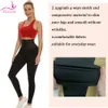 Lazawg Yoga Pant for Women Flat Belly Leggingi Kontrola brzucha Spodnie pod wysoką talią panie body shaper odchudzanie sportowy trening na siłownię