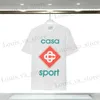 Camisetas para hombres Casablanc T Shirt Men Designer THICHS Spring Summer Nuevo estilo Starry Castle Short Slve Casa Men Camisetas Tennis Club US SALA S-XXL T240411