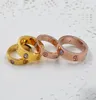 Bague de mariage femme accessoires titane acier bijoux de mode masculine rose rose coup de luxe couple fiançailles love4329242