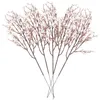Dekorative Blumen 6 PCs Dekor Hochzeitsstrauß False Gypsophila falsche künstliche Seide für Braut realistisch