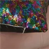 Pillow Luxury Sofa Cover For Car Home Decorative Square Throw Green Red Gold Sequins Pillowcase Christmas Decor