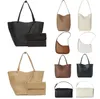 Bolsa de grau High The Row Park Margaux 17 Terrasse Tote Saco feminino Rospa Kendall Hailey Bolsas de ombro genuínas de couro Boletes Banana Slouchy Half Moon Penholdder Bagle