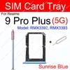 För Realme 9 Pro+ 9Pro Plus 5G SIM -kort Tray Sim Card Slot Holder Card Adapter Parts