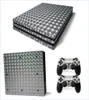 Sony PS4 Pro Console Skin 2 PCS 컨트롤러 커버 스킨 스티커 스티커 7307974 용 멋진 3dsilvery 스타일 풀 세트 비닐 피부 스티커 장식 데칼