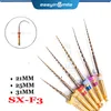 6pcs/pacchetto easyinsmile file rotary endo dentali x-pro oro 21mm 25mm 31mm Niti taper file endodontico sx s1 f1 f2 f3