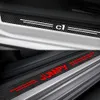 4pcs Car Sill Stickers для Citroen C1 C2 C3 C4 C4L C5 C6 C8 C-Elysee VTS XSARA C-Crosser Berlingo Jumpy Nemo Picasso аксессуары