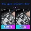 Konsola wnętrza wnętrza samochodu przezroczystą naprawę filmu ochronnego TPU Film prawej dążenia do Audi A6 A7 C8 2019 2020 2021-2023