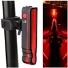 Fiets achterlicht laserlijn waarschuwingslamp waterdichte stoelpost LED -licht USB oplaadbare MTB Road Bicycle achterlicht