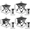 Camping Stool Folding Samll Chair Portable Stool for Camping Fishing Hiking Gardening Camping Chair with Carry Bag 240409