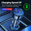 5 Ports 75W Car Charger USB 3.1A Type-C USB QC3.0 PD30W Phone Charger DC12-32V for Apple Android Mobile Devices