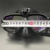 Gopro -Kamera -Unterstützung Schwimmmasken -Tauchbrille mit UV -Spiegelschicht -Tauch -Schnorcheln Brillenpack in schwarzer Reißverschluss Box