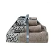 Towel 3PCS/Set Soft Cotton Gift Bath Towels Set Luxury Sheet Present For Family Guest Breathable Rooms Gym El Facecloth