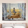 Chat tapisseries décor à la maison murale mignon fenêtre chambre tapisserie chambre décor mur kawaii décor de chambre tapisserie r0411 1