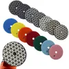 3 "/4" Diamond Seco Polishing Pad Grit 1# -6# Ligação flexível de resina de disco de lixamento para granito Retiovagem de cerâmica de pedra de mármore abrasiv