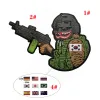 Mini bandiera patch giappone Germania Brasile UK Spagna USA France Australia Corea Russia Emblema tattico Applique con gancio con gancio