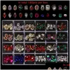 Nagelkonstpaket dekorationer rhinestones kit charms smycken kristall diamant delar dy manikyr design naglar släpp leverans hälsa skönhet sa otr2v