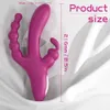 3 dans 1 lapin puissant clitoris femme vibratrice femelle pour le vagin stimulateur anal masturbation sexe toys femmes 240403