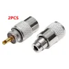 Plugue masculino uhf SL16 PL259 CONECTOR PL-259 Solda masculina UHF para RG58 RG142 LMR195 RG400 Adaptador de RF coaxial RG400 Entrega rápida entrega rápida