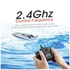 2,4 GHz 4CH Elektrische RC Racing -schepen 25 km/u Dual Motor RC Speed Boat High Speed Remote Region Racing Ship Toys voor kinderen Volwassenen