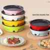 Pots 1.7L Portable Electric Cooker Multifunction Oven Cooking Pot NonSticky Pan Baking Roast Steak BBQ Rice Cookers for Home Kitchen