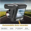 Ny 2 i 1 HD 1080p CAR DVR Camera Radar Laser Speedometer Camera DVR Car Recording Safety Driving 2.4 "LCD -skärm