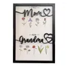 Frames Nom manuscrit PO Frame Postes Mothers Mothers Mother Mom Gift Crafts for Project