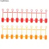 Högkvalitativ 10 st XT60 Plugggummiterminalisolerad skyddskåpor Fall lämpligt för RC LIPO Battery Red Orange Color