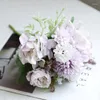 Decorative Flowers 1/2 PCS Artificial Flower Peony Wedding Decoration Hand Bouquet Home Living Room Pography Props