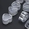 Speicherflaschen 10pcs 4ml leere plastische kosmetische kosmetische kosmetische, nachfüllbare Töpfe Gläser Lippenbehälter machen Gesichtscreme Lotion Lidschatten