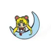 Girl d'enfance Game Sailor Moon Emorage épingle mignon films anime jeux épingles en émail dur collectionne le carton de dessin en méto