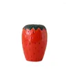 Vasi Strawberry Ceramic Vase Decoration Home Soggiorno El Decorative Crafts Aquatic Flower Bottle Creative Degime