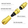 Denergy 3,7 mm slagcartridge Tattoo Pen Kit Golden Machine Kit Complete Beginner Pigmenten Permanente make -uptattoo -accessoires