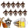 10pc Vintage Bouteille ouvreur mural Murlé en alliage en alliage de bière Bouteille à vin Bar à vin Accessoires de cuisine ouvre-gadgets de cuisine